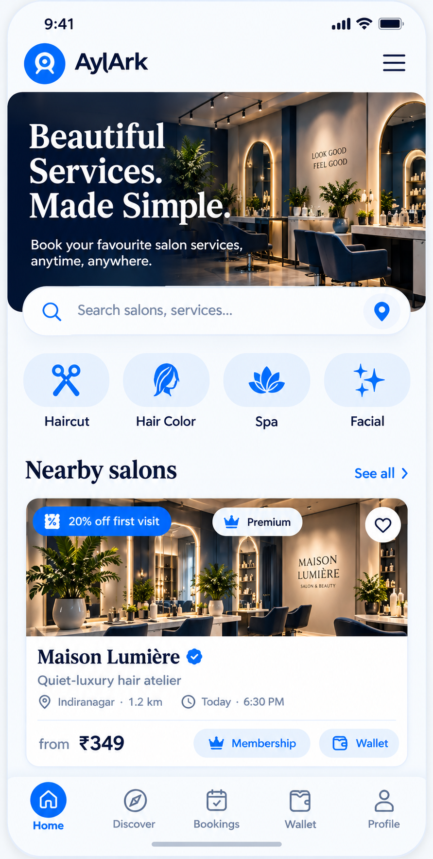 AyLark mobile app preview