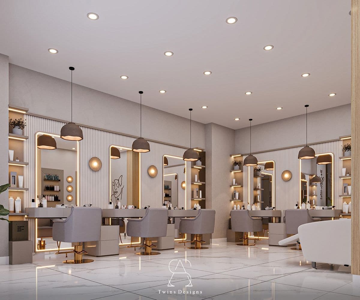 Luxury salon interior